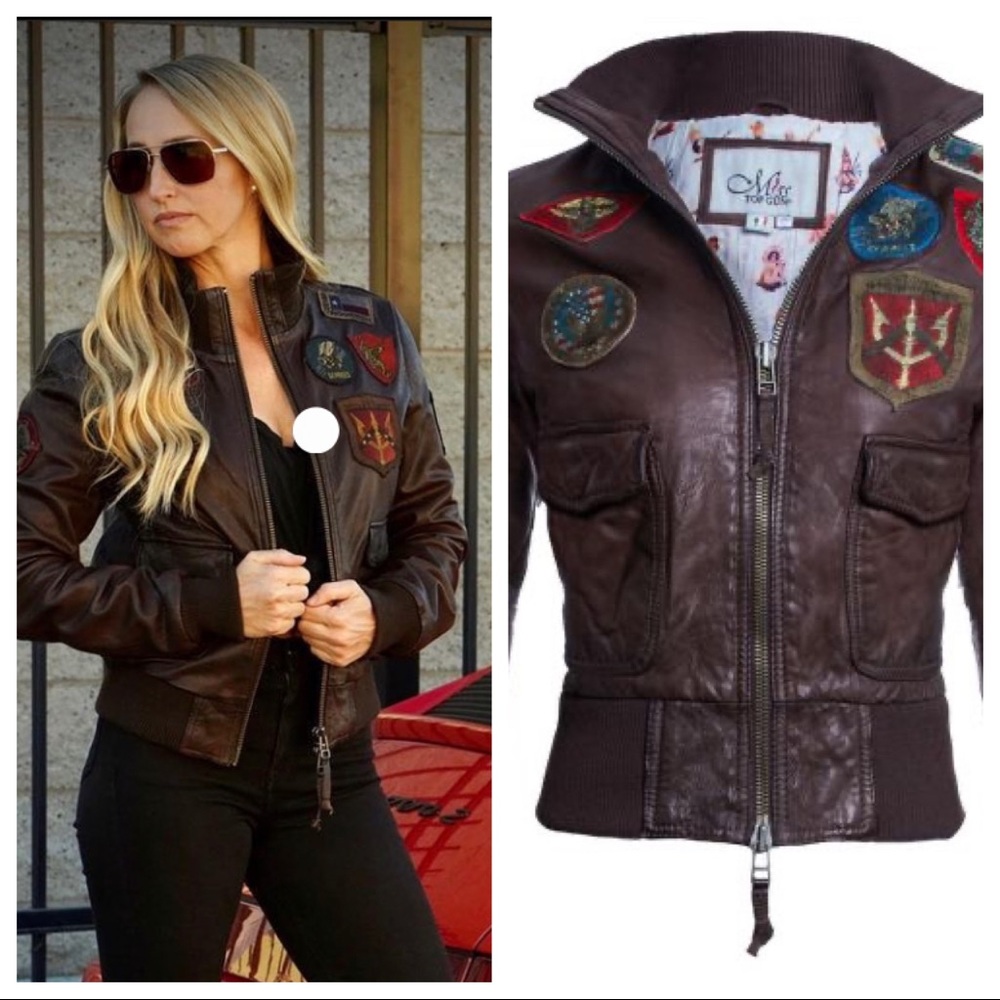 MissTg Leather Bomber
